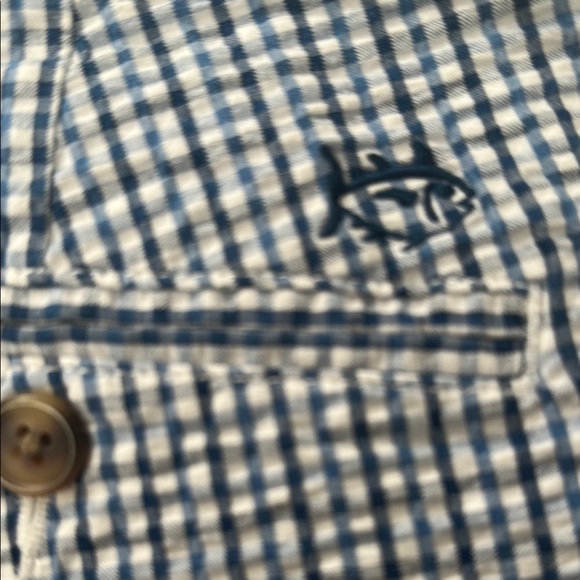 Southern tide Men's Blue Checkered Shorts - Picture 3 of 4